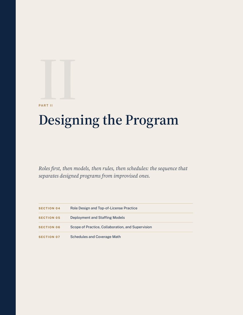 Part II opener: Designing the Program